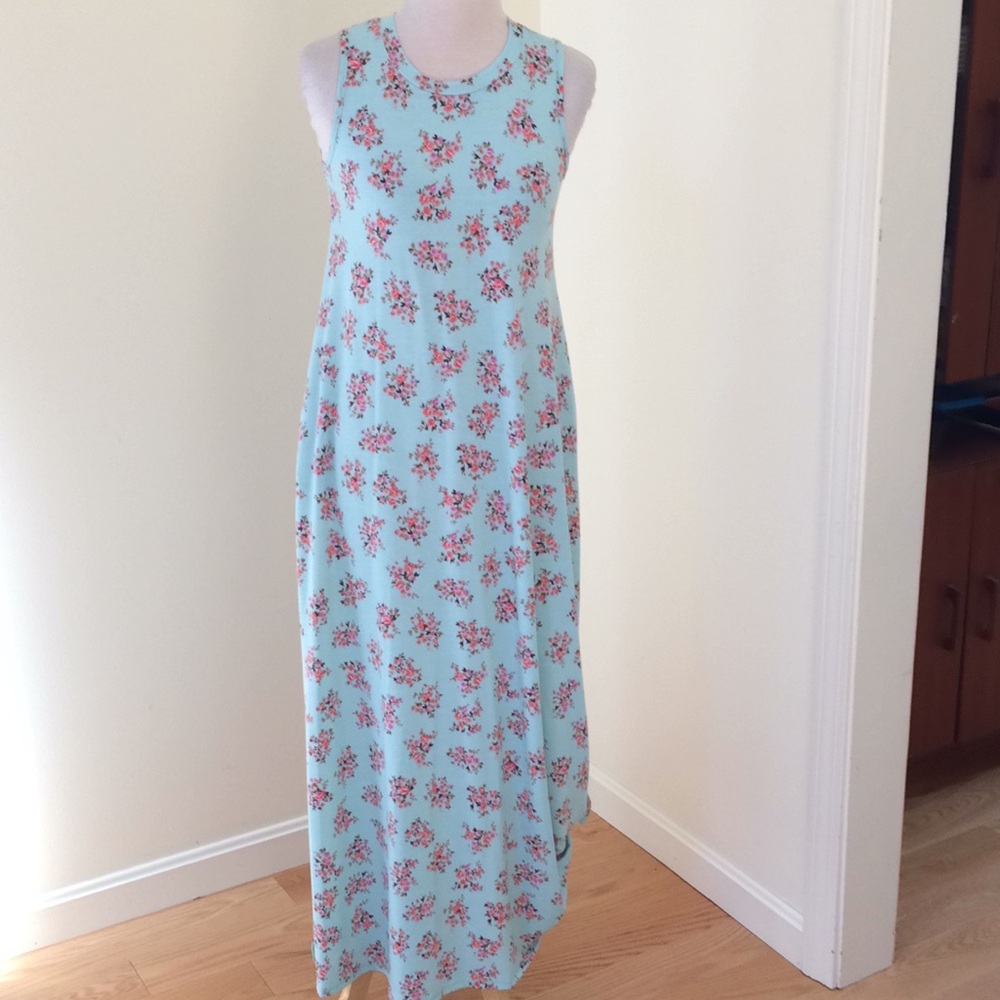 Reborn J small floral side knot maxi dress.